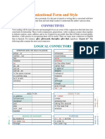 Organizational Form and Style: Connectives