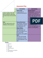 Assessment Plan