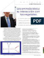 Entrevista A Vicente Lopez Sobre Aminoacidos Vegetales