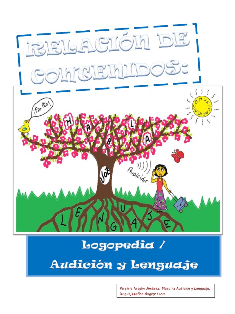 Contenidos de Logopedia y Lenguaje | PDF | Palabra | Oración (Lingüística)