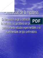 FormulaciÃ³n de la HipÃ³tesis