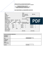 Ficha de Monitoreo Al Desempeño Docente 2018