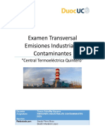 Examen Transversal Emisiones Industriales Contaminantes