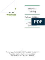 Syllabus Webhozz Training - Webhozz..