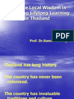 The Role Local Wisdom in Promoting Lifelong Learning in Thailand