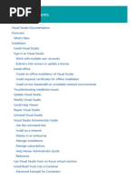 Visual Studio Documentation