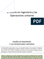 El Diseño en Ingeniería y Las Operaciones Unitarias