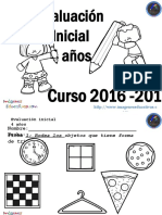 Evaluación Inicial 4 Años 2016 2017