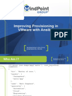 Improving Provisioning in Vmware With Ansible