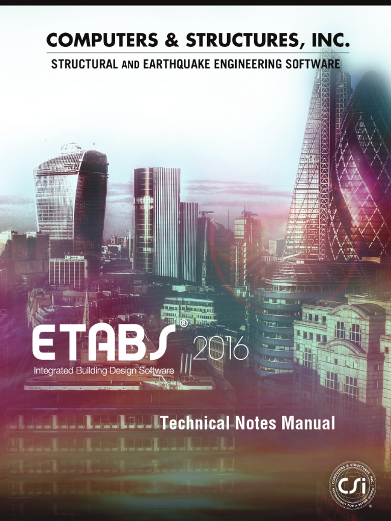 Etabs - Technical Notes Manual | PDF | Xml Schema | Building ...