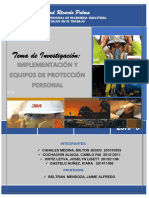 Implementacion de Equipos de Proteccion Personal