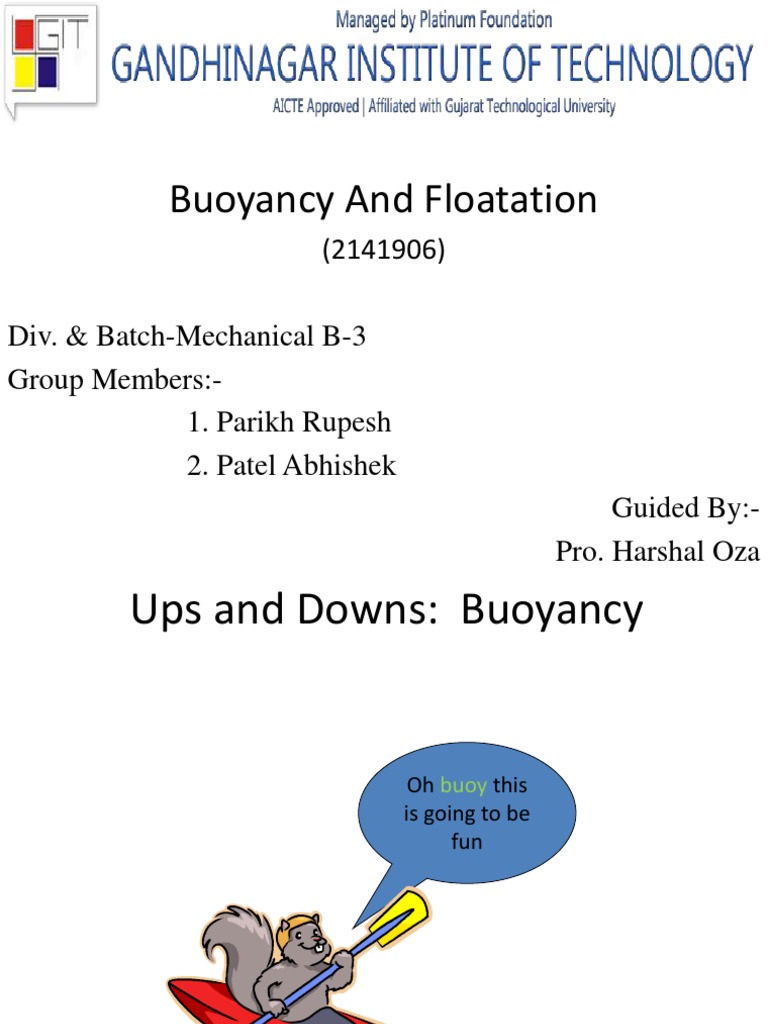 Buoyancy And Floatation Pdf Buoyancy Fluid Mechanics