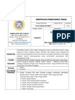 SPO Identifikasi Pasien Risiko Tinggi