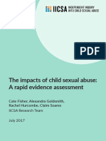IICSA Impacts of Child Sexual Abuse Rapid Evidence Assessment Full Report (English)
