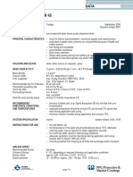 Sigma Aquacover 45: Description Principal Characteristics