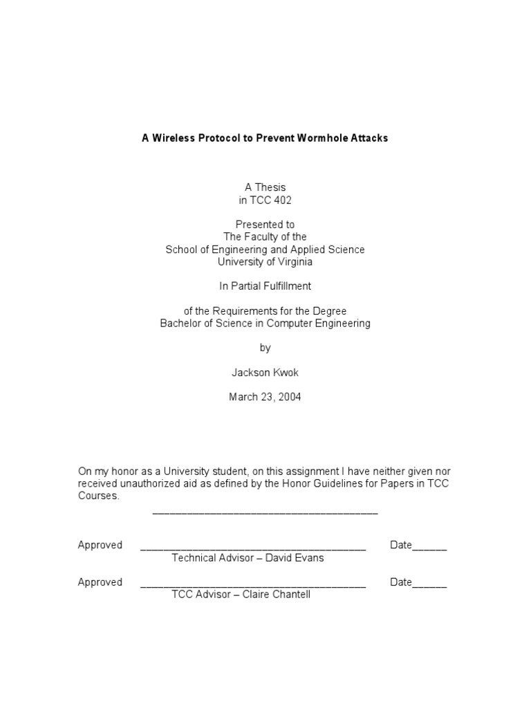 A Wireless Protocol To Prevent Wormhole Attacks PDF Public Key