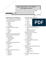 Soal Uts Ipa Kelas Ix Semester 1 PDF