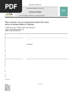 Electoral Studies: Whose Absentee Votes Are Returned and Counted: The Variety and Use of Absentee Ballots in California