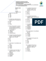 Teste de Diagnóstico de Matemática