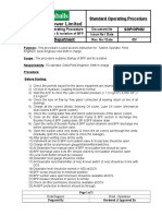 Steam Power Plant Standard Operating Procedures