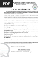 EDITAL Nº III/MMXVIII