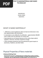 Introduction to Nanomaterials and Nano Technology