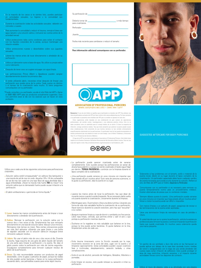 Body Piercings (Spanish) | PDF | sal | Agua