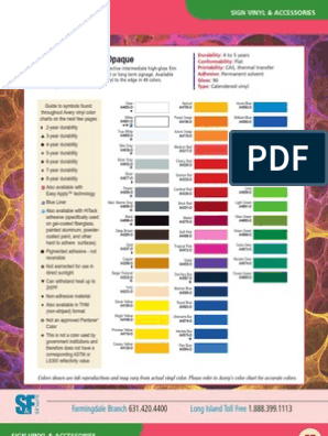 Vinyl Color Mix Chart in Illustrator, Portable Documents - Download