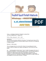 T205a 00966597837185 TMA حل واجبات T205a المهندس أحمد at الجامعة العربية المفتوحة