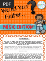 Would You Rather Music Edition