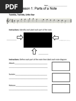 Worksheet 1 Flute