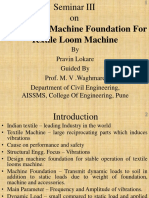 Analysis of Machine Foundation for Textile Loom Machine.lokare, Waghmare