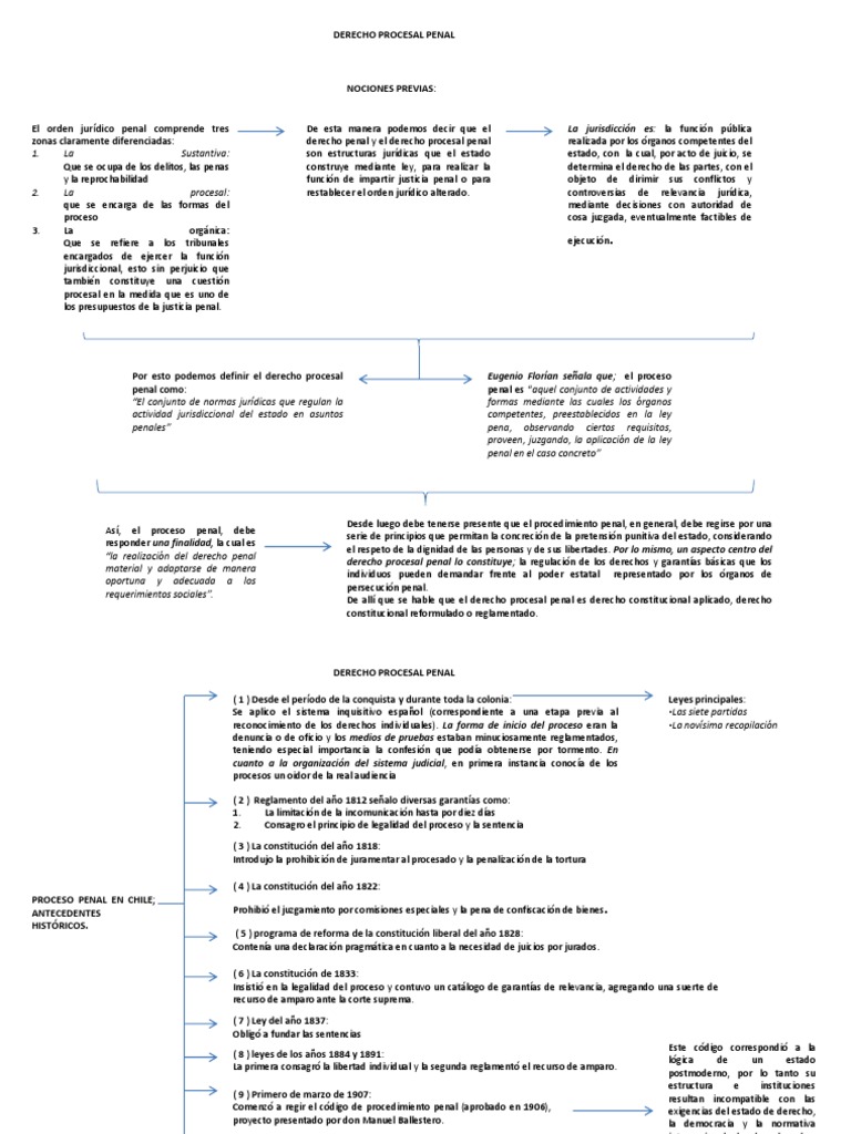 Derecho Procesal Penal en Chile: Fundamentos | PDF | Ley procesal ...