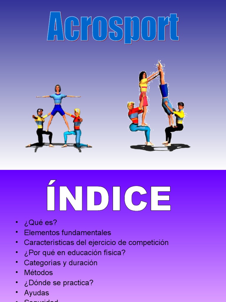 Introducción al Acrosport: Características y Reglas | PDF | Gimnasia | Ocio