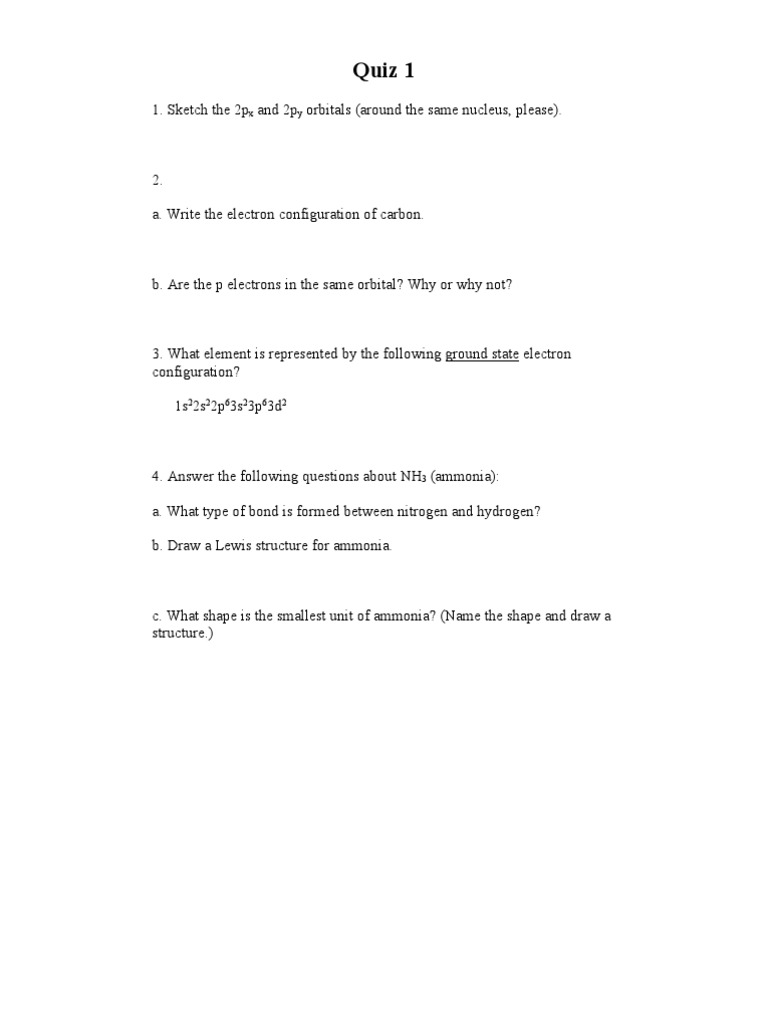 Orgo 1 Quzzes PDF Conformational Isomerism Chemical Reactions