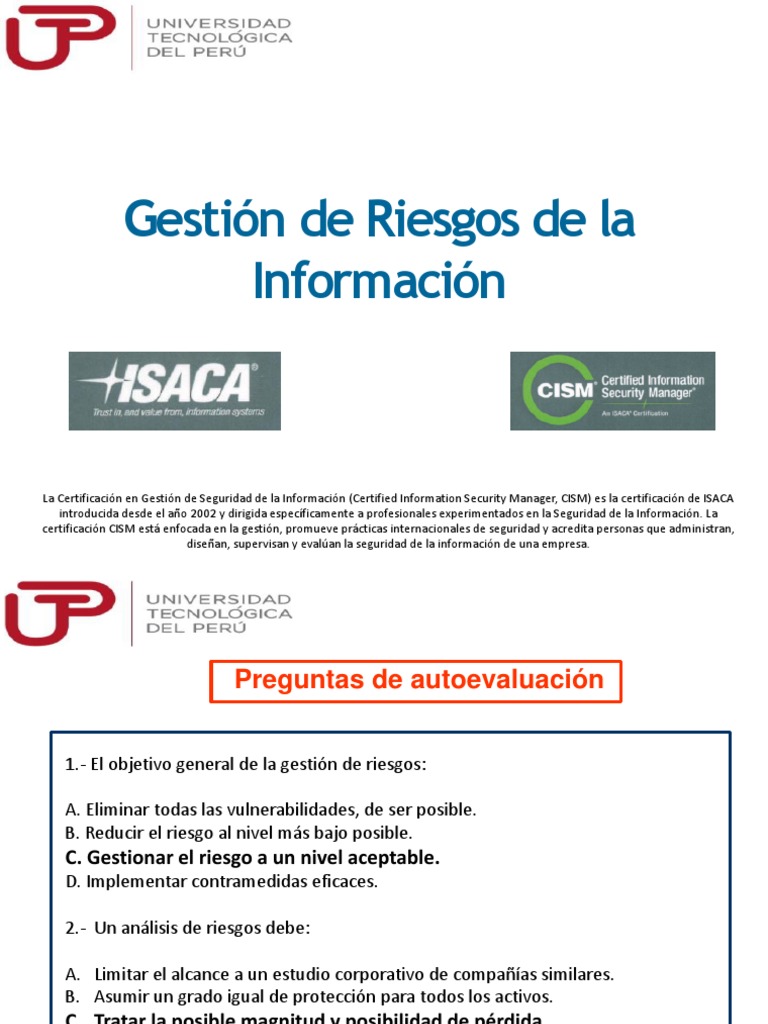 Gestión de Riesgos en Seguridad Informática | PDF | La seguridad ...