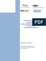 Revisão Dos Valores de Referência de Indisponibilidade Forçada - TEIF e Programada - IP de Usinas Hidrelétricas - Revisão 1 PDF