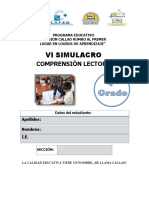 Vi Simulacro Lectura 4°grado PDF