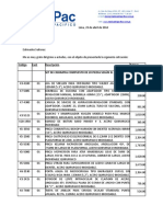 Cotiz Instrumental Oftalmologico Catarata X20piezas Hospital UTES JAUJA DR. CASTRO Abril de 2014