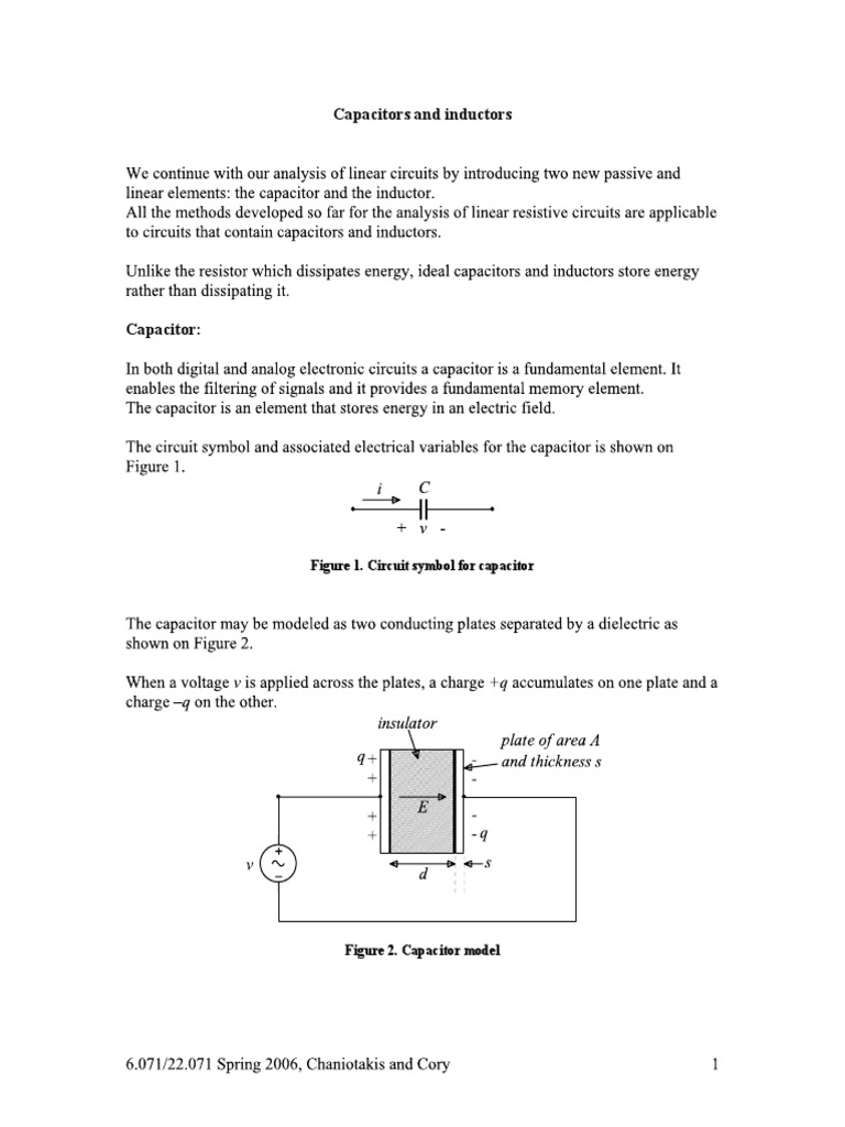 Capacitors and Inductors Explained | PDF
