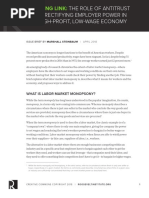 A Missing Link: The Role of Antitrust Law in Rectifying Employer Power in Our High-Profit, Low-Wage Economy