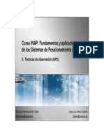 Técnicas de Observación (GPS) PDF