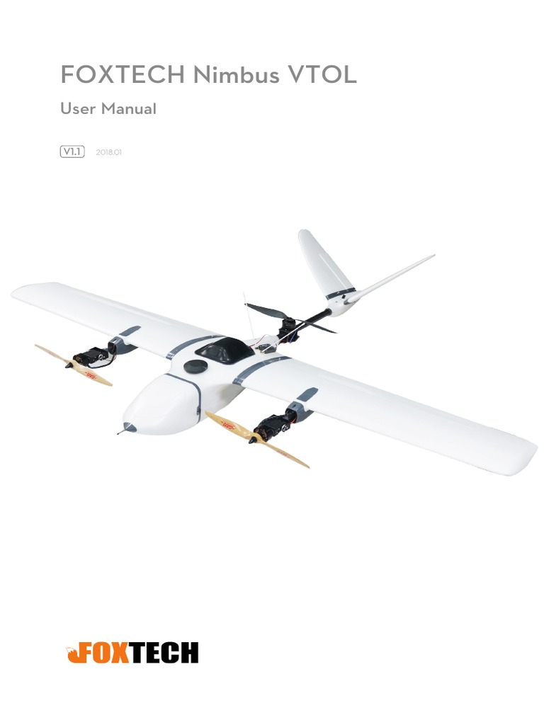 Nimbus VTOL Manual 180306 PDF Flight Control Surfaces Flight