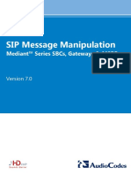 LTRT-28647 SIP Message Manipulation Reference Guide Ver. 7.0