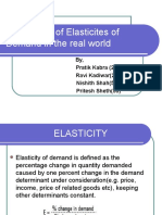 Case Study of Elasticites of Demand in The Real World