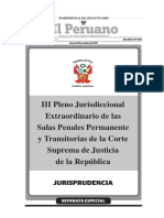 III Pleno Jurisdiccional Extraord Salas Penales