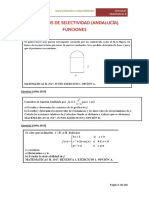 Ejercicios de Selectividad (Funciones)