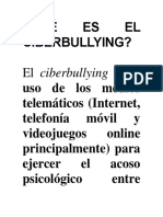 Qué Es El Ciberbullying