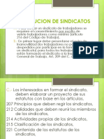 Constitucion de Sindicatos