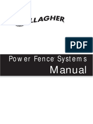 Electric Fence Manual, PDF, Battery (Electricity)